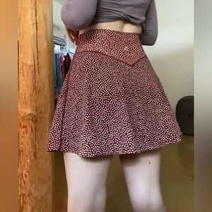 BuffBunny Succulent Skort - Vineyard Dark Red Bossy Print sz XS